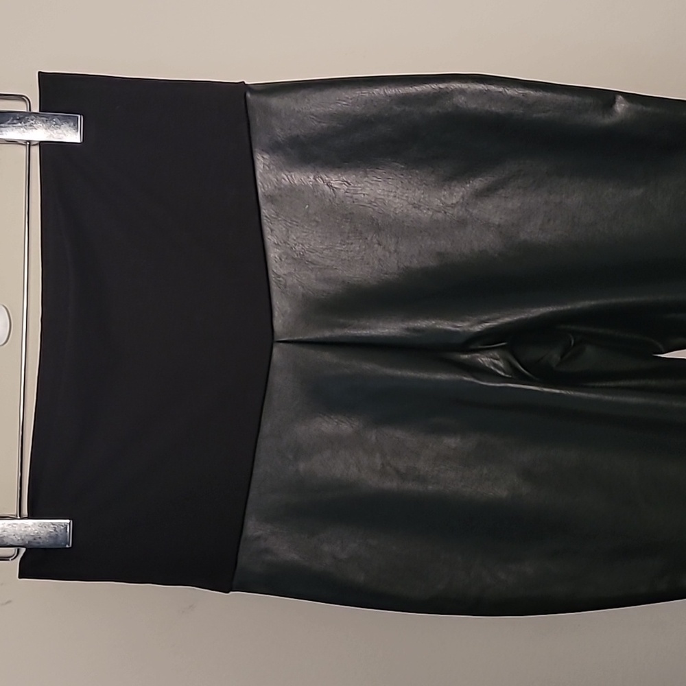 Hatch The Vegan stretch leather legging Sz XS Black Maternity - Picture 3 of 8